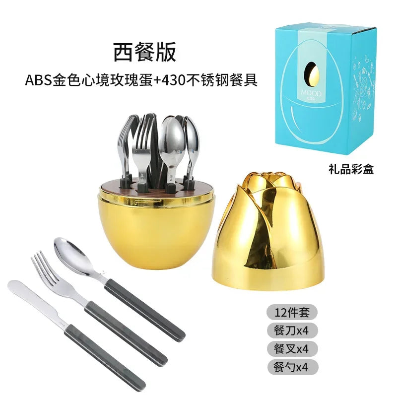 Stainless Steel Spoon and Fork Set