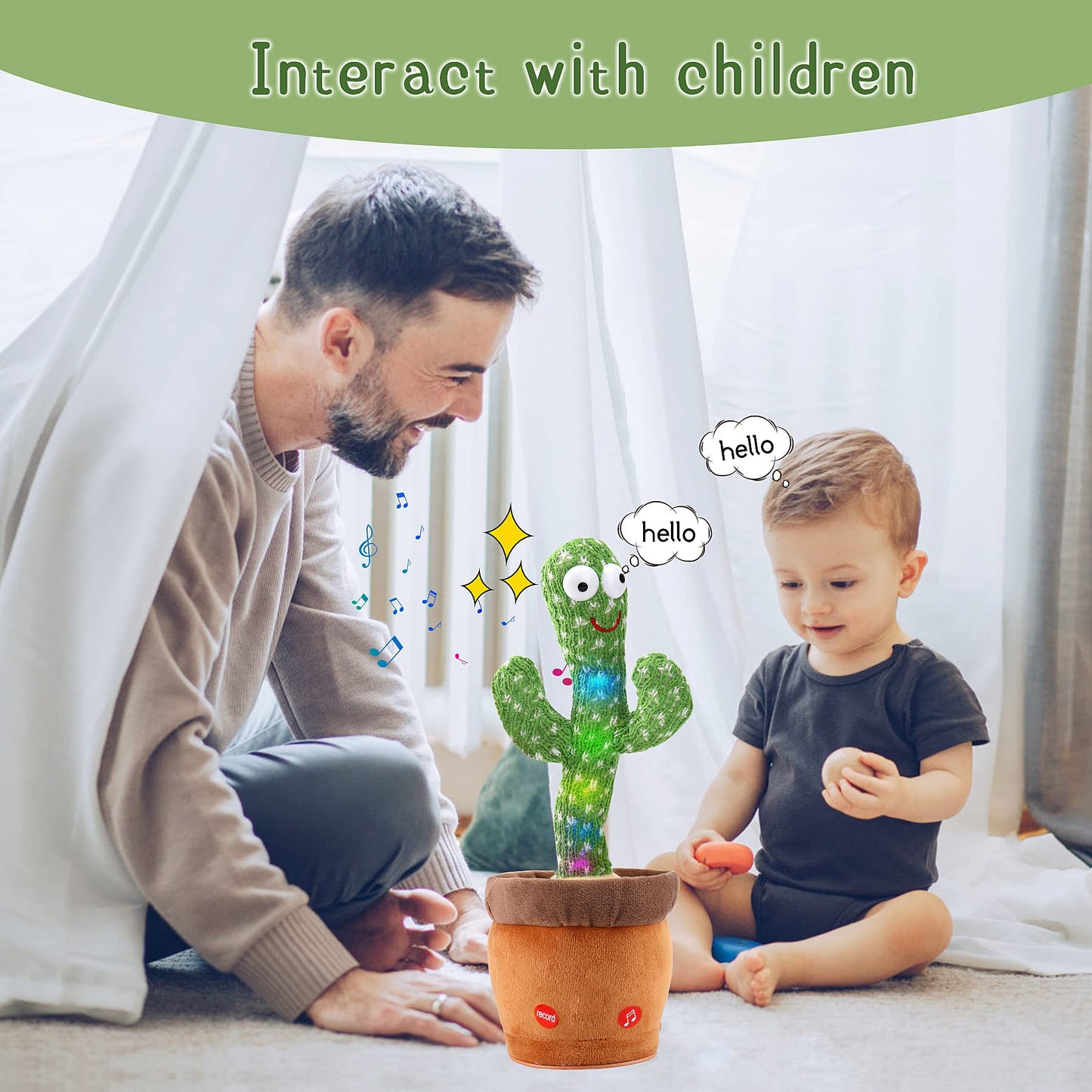 Rechargeable Dancing Cactus Toy