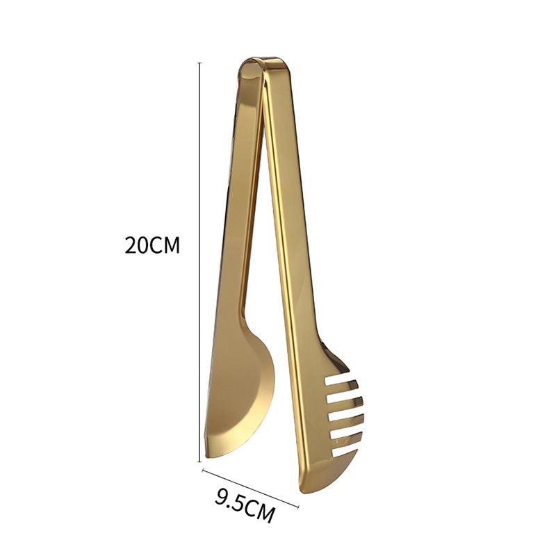 Golden Tongs for Food