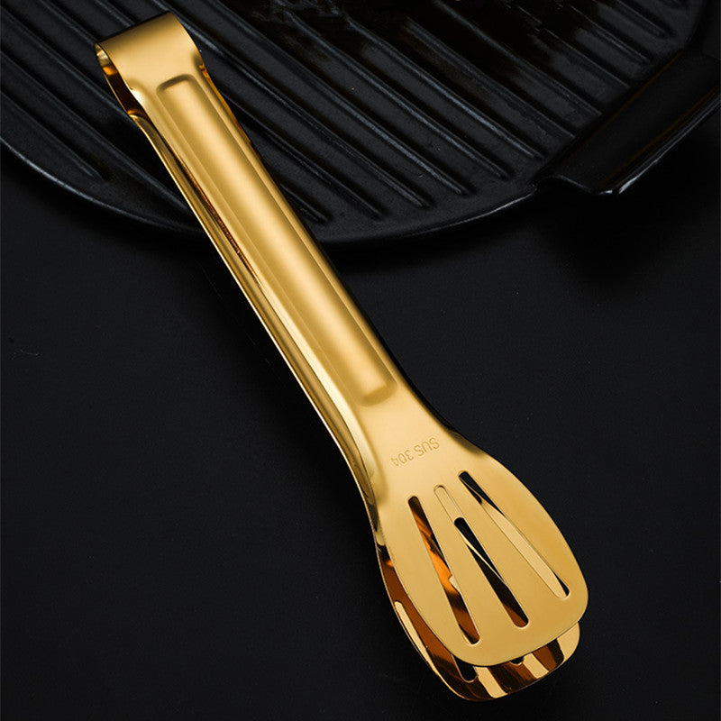 Golden Tongs for Food