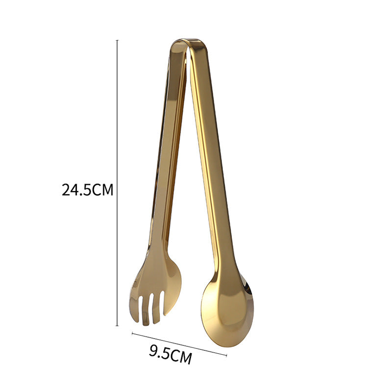 Golden Tongs for Food