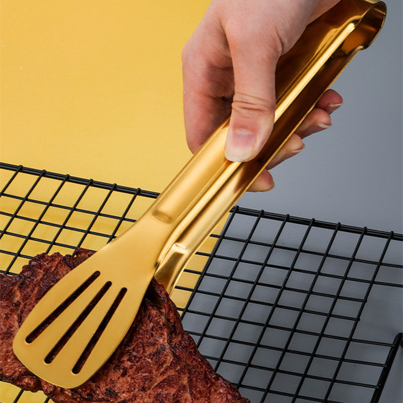 Golden Tongs for Food