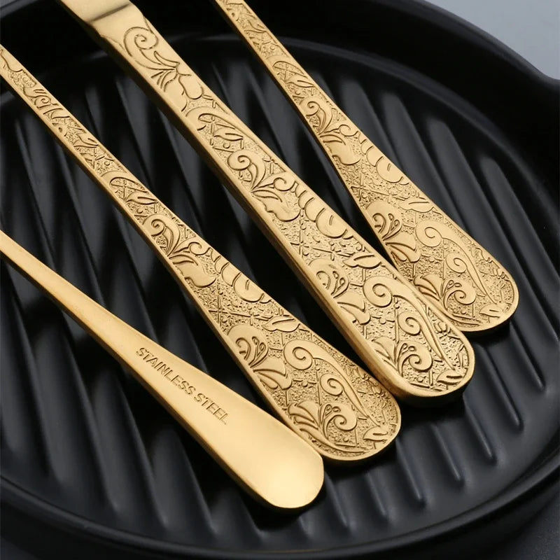 Stainless Steel Spoon and Fork Set