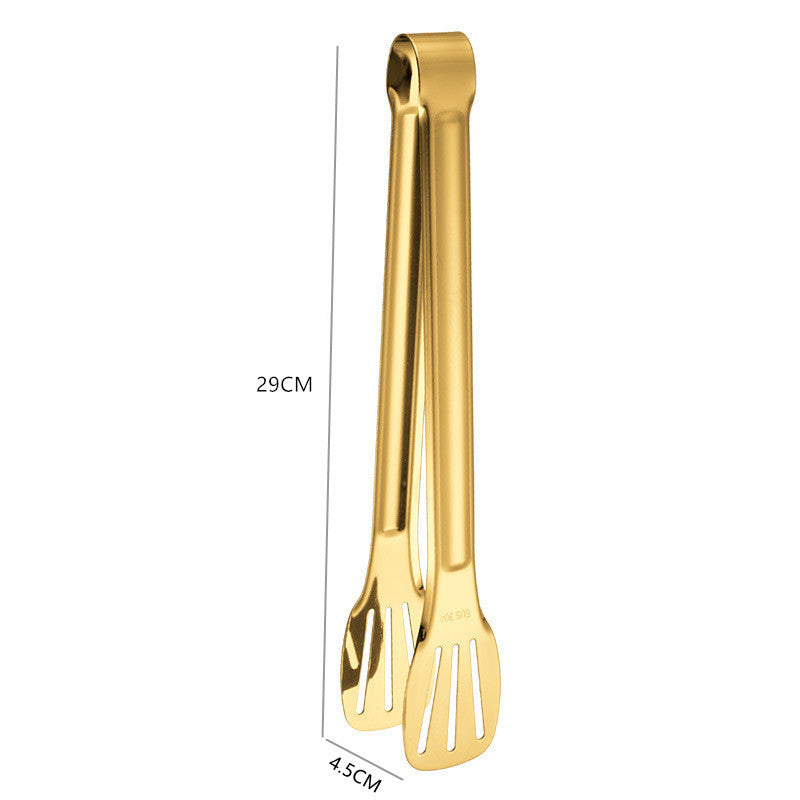 Golden Tongs for Food